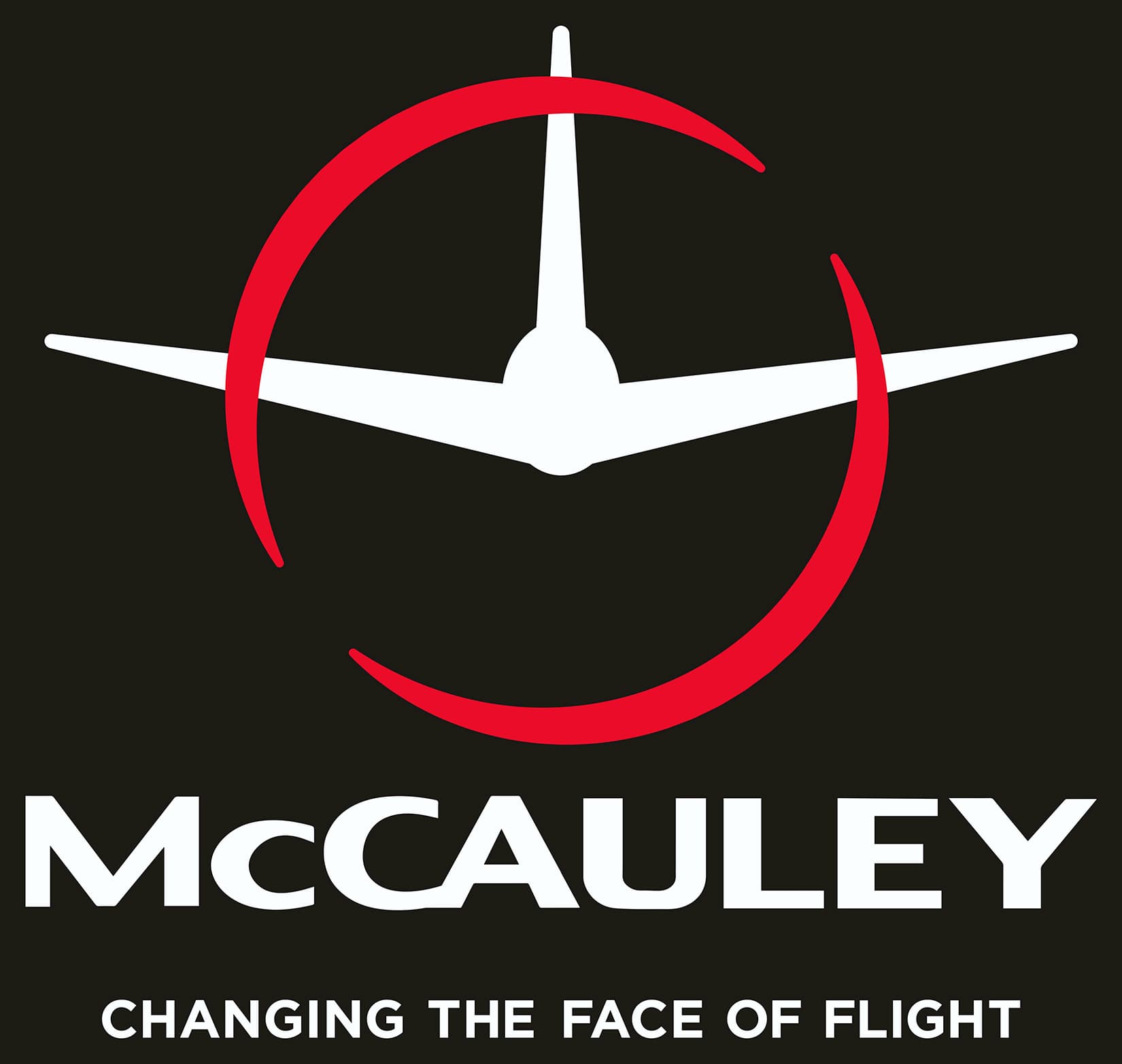 McCauley flying plane logo